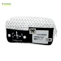 ราคา ดินสอ JOWENTY กระเป๋าใส่ปากกาแบบพกพาความจุขนาดใหญ่กล่องใส่ปากกาหลายชั้นลายจุดสีดําอเนกประสงค์อุปกรณ์การเรียน (48560302043)