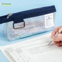 ราคา JOWENTY กระเป๋าศิลปะตาข่าย ตาข่าย PVC ดินสอความจุขนาดใหญ่ กันน้ําหนากระเป๋าซิปมัลติฟังก์ชั่นอุปกรณ์สํานักงาน (47110294529)