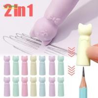 ราคา JOWENTY 10PCS ยางลบ 2 in 1 Correction เครื่องเขียนดินสอ Nib ฝาครอบป้องกัน การ์ตูนแมวรูปร่างปากกา Top Protector โรงเรียนอุปกรณ์สํานักงาน (46960899282)