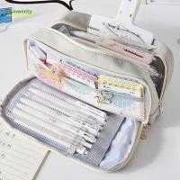 ราคา กระเป๋าเครื่องเขียน JOWENTY กระเป๋าดินสอหลายชั้นความจุขนาดใหญ่ กระเป๋าที่ใส่เครื่องเขียนผ้าใบซิปแฟชั่นนักเรียน (46761717589)