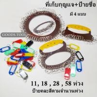 ราคา พวงกุญแจ พร้อมป้ายพลาสติก ที่เก็บกุญแจ ขนาด11 18 28 58 ช่อง พวงกุญแจ (22480982455)