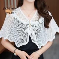 ราคา โอเคเนมีเวย์ ผ้าคลุมไหล่ถัก ผ้าคลุมไหล่ทูลหลากสีสั้น เสื้อคลุมเสื้อผ้ากันแดดระบายอากาศผู้หญิง (55761764444)