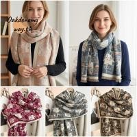 ราคา OAKDENEMYWAY ผ้าพันคอแคชเมียร์เทียม ยาว Faux Cashmere ผ้าคลุมไหล่อุ่น แฟชั่นหนาอุ่นพู่ขอบ Lady Fringed ผ้าคลุมไหล่สภาพอากาศเย็น (55760647048)