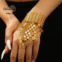 ราคา ตกลง สร้อยข้อมือพู่ โซ่คล้องหลังมือสีทองหลายชั้น แฟชั่นงานหนักรูปหัวใจสไตล์ชาติพันธุ์แหวนนิ้วโซ่อุปกรณ์เสริมเวที (44610000636)