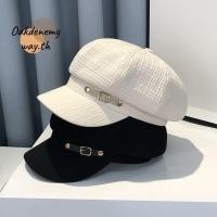 ราคา OAKDENEMYWAY Berets หมวก อุปกรณ์เสริม Retro Newsboy หมวก แปดเหลี่ยมแฟชั่น Designer Buckets หมวกผู้หญิง (29994976204)