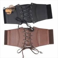 ราคา ตกลง เข็มขัดกว้าง กระชับสัดส่วนเอวสีทึบเข็มขัดเอวรัดตัว ยืดหยุ่น ทางทิศตะวันตก คาวบอยเข็มขัด ปู่ หนังเข็มขัดสําหรับชุดเสื้อ (55210695368)