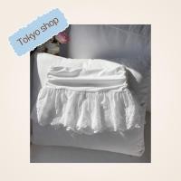 ราคา กระโปรงสั้นขาว ผ้ากระโปรงปีกนกปักลายดอกไม้ (46206265998)