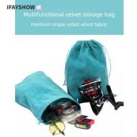 ราคา IFAYSHOW อุปกรณ์ตกปลา กระเป๋าพกพาสำหรับรอกตกปลา ขนาดเล็ก ป้องกันภายนอกด้วยสายคล้อง Drawstring (57258044283)