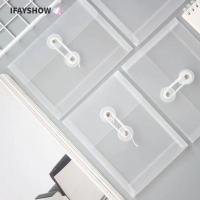 ราคา IFAYSHOW แฟ้มโฟลเดอร์กันน้ํา A5 A6 ของขวัญกระเป๋าเครื่องเขียนโปร่งใสพลาสติกหนา (46758522646)