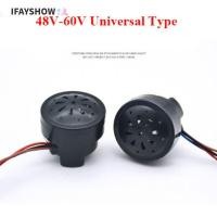 ราคา IFAYSHOW แตรสามล้อและแตรรถยนต์ไฟฟ้า พลาสติก 48V 60V สีดำ สำหรับจักรยานไฟฟ้า มีระบบเสียงถอยหลัง LED (50458050321)
