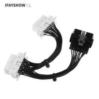ราคา IFAYSHOW รถ OBD2 สายต่อแยก 15 ซม OBD2 หนึ่งชายสองสายต่อ Stable ความเร็วสูงเกียร์ 2 พอร์ตหญิง OBD2 สายรัดรถอุปกรณ์เสริม (58109388207)