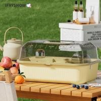 ราคา IFAYSHOW กรงหนูแฮมสเตอร์ระบายอากาศพร้อมที่จับ บ้านที่อยู่อาศัยหนูแฮมสเตอร์ กรงสัตว์เล็กโปร่งใสด้านบนเปิดได้สําหรับหนูกระต่าย (56407995192)