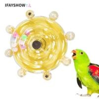 ราคา IFAYSHOW ของเล่นล้อนกแก้วหมุนทนทานของเล่นแบบโต้ตอบตลกเปลี่ยนเพลงเพื่อบรรเทาเสียงสั่นนกกรงป้อนนกกรงอุปกรณ์ (54507605358)