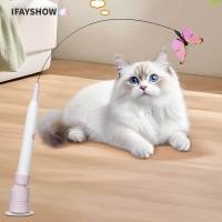 ราคา IFAYSHOW Cat Teasing Stick Switchable Butterfly รูปแบบ Self hilarity บรรเทาอัตโนมัติ Cat Teaser ตลก Interactive ของเล่นไฟฟ้า 360 ของเล่นแมวไฟฟ้าหมุนแมวสําหรับเล่นแมว (54307990900)