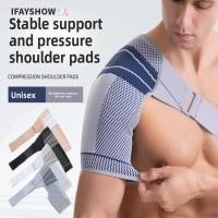 ราคา IFAYSHOW Support Brace Adjustable Band Strap Shoulder Support Comfort Wrap Breathable Pad Belt Back Brace Guard Sports Protection (52161903673)