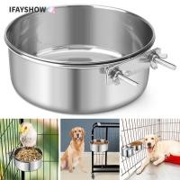 ราคา IFAYSHOW ชามสัตว์เลี้ยง ชามกรงสุนัขสแตนเลสป้องกันการโก่ง เครื่องให้อาหารนกแบบแขวนสัตว์เลี้ยง (51207995236)