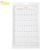 ราคา เซโอ ยืนแสดงเล็บ การ์ดสีพลาสติกเล็บเจลสีการ์ด ยาทาเล็บสีการเรียงลําดับเล็บสีขาวคณะกรรมการฝึกเจลแสดงสี (52311510211)