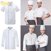 ราคา เซโอ เครื่องแบบเชฟ เสื้อผ้าเชฟสีขาวระบายอากาศ ร้านอาหารเสื้อคลุมเชฟแขนยาวแบบสั้น (45062082558)