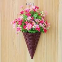 ราคา LDVG ภาชนะจัดดอกไม้ ตกแต่งบ้านพลาสติกแขวนตะกร้าดอกไม้ ตะกร้าแขวนดอกไม้ประดิษฐ์แบบรูปพัดลมที่ทนทาน (55712061145)