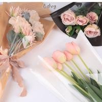 ราคา LDVG 20 30ชิ้นถุงบรรจุช่อดอกไม้ แขนห่อโปร่งใสถุงแขนบรรจุกุหลาบ ความจุขนาดใหญ่พลาสติกเดี่ยวดอกกุหลาบถุงบรรจุวันวาเลนไทน์ (54762066177)