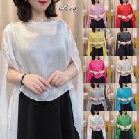 ราคา LDVG ชุดราตรีพรหม ผ้าคลุมไหล่ผู้หญิงชีฟองสีบริสุทธิ์ ผ้าพันคอด้านบนแฟชั่นผ้าพันคอผู้หญิงเด็กผู้หญิง (53262177312)