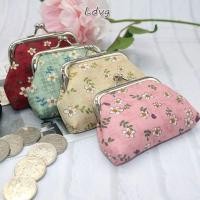 ราคา LDVG Money Clip กระเป๋าใส่เหรียญขนาดเล็กพิมพ์ลายดอกไม้ กระเป๋าผ้าพกพา (52162206584)