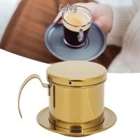 ราคา LDVG กรองกาแฟสแตนเลส เครื่องชงกาแฟกด กรองกาแฟเวียดนามแบบพกพา สไตล์เวียดนามสแตนเลสมันวาวทองกาแฟหยดหม้อคาเฟ่ใช้ (48210997970)