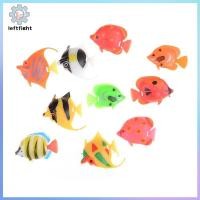 ราคา ซ้าย 10 ชิ้นที่มีสีสันน่ารักพลาสติกปลาปลอมขนาดเล็กสําหรับตกแต่งตู้ปลา GHT (47661541797)
