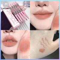 ราคา LEFT 1PCS Double headed Nude Matte Lip Liner Fluffy Lip Brush Lip Makeup Long Last Velvet Matte Mist Lipsti Outline ริมฝีปาก GHT (55561516719)