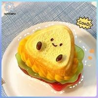 ราคา ซ้าย การ์ตูนจําลองแซนวิช Toast บีบ Dpression ของเล่นน่ารักแฮมเบอร์เกอร์ Soft Mochi ของเล่น Fidget เด็กผู้ใหญ่ของขวัญ GHT (53361590296)