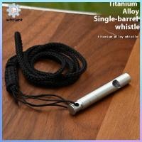 ราคา ซ้าย ไทเทเนียมนกหวีดฉุกเฉินพร้อมสายไฟ Outdoor Survival ความปลอดภัยนกหวีด Camping Hiking Trip Exploring นกหวีด GHT (53061471605)