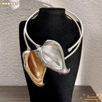 ราคา HUHNOT เปิดสร้อยคอโชคเกอร์ ดอกไม้สีทอง Calla Lily Choker การออกแบบดอกไม้จีบดอกไม้การสร้างแบบจําลองเกินจริงโซ่กระดูกไหปลาร้าเครื่องประดับ (57612451738)