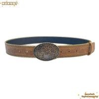ราคา HUHNOT เข็มขัดคาวบอย Boho Vintage ผู้หญิงเข็มขัด แฟชั่นสีน้ําตาลแกะสลัก Buckle PU หนัง Western เข็มขัดสําหรับกางเกงยีนส์กางเกงชุด (53762388091)
