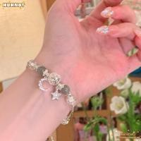 ราคา HUHNOT สร้อยข้อมือน้ําแข็งหักเบาๆ สร้อยข้อมือคริสตัลมูนสโตนสร้อยข้อมือลูกปัด สร้อยข้อมือแฟชั่นรูปดาวห้าแฉกแบบสบาย ๆ (50762396546)