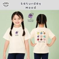 ราคา Kidmadee เสื้อยืดเด็ก เย็น นุ่ม ซักง่าย ลาย Saturday Mood 7 สี EasyClean Cool Cotton (40631603488)