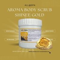ราคา All Spa Aroma Body Scrub Shinee Gold สครับทองคำ ครีมขัดผิวทองคำ ร้านนวด สปา (8371670385)