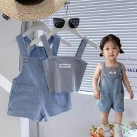 ราคา ชุดเอี๊ยมยีนส์เด็กผู้หญิง สไตล์เกาหลี เสื้อผ้าเด็กหลวมๆ สบายๆ ใส่สบาย (29755915809)