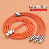 ราคา 1 2 ม 3 ใน 1 สายชาร์จเร็วสําหรับ iPhone Android IOS Samsung Type C Line สาย Micro USB ทั่วไป (47757711039)