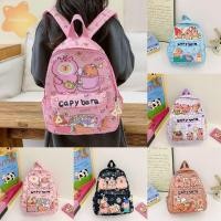 ราคา กระเป๋าเป้ IMLON Capybara กระเป๋านักเรียนเด็กน้ําหนักเบาพิเศษลายกระเป๋าสะพายการ์ตูนระบายอากาศ (46561288186)