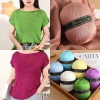 ราคา IMLON ถักมือเส้นด้าย บางลูกไม้ถักอุปกรณ์ผ้าไหมเส้นด้ายฝ้าย ด้ายถักผ้าไหมแท้นุ่มสําหรับโครเชต์ถักเสื้อกันหนาวผ้าคลุมไหล่ (49711291759)