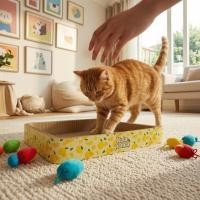 ราคา Cat Scratching Bed Lounge High Density กระดาษแข็งลูกฟูก Scratch Lounge ทําความสะอาดง่าย Cat Scratcher กล่อง (56361695765)