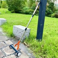 ราคา พร้อมล้อ Rolling สนามหญ้า Dethcher Heavy Duty Wheeled Thatch Rake ด้ามจับปรับได้สําหรับเจ้าของบ้าน Gardeners Yard (50961577723)