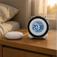 ราคา Vibrating Alarm C Clock Vibration Pad Dual Bell Alarm C Clock Timepiece ปุ่มด้านข้างสีขาว (47661608059)