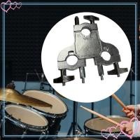 ราคา meteor2 Triple Arm Drum Clamp Connector Percussion Rack Stand Attachment Mount for Drum Kit Accessories (41781453777)