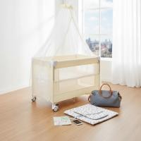 ราคา เปลเด็กพับได้สองล้อปรับ Baby Playard พับได้ Playard ล้อแบบพกพา Playpen กระเป๋าเก็บ (54311570578)