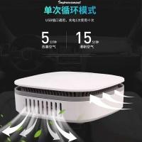 ราคา เครื่องฟอกอากาศในรถยนต์แบบชาร์จ USB เครื่องฟอกอากาศแบบใช้คู่แบบพกพาห้องน้ําในรถยนต์ในร่ม Universal หมอกควันลบกลิ่นฆ่าเชื้อ Purify Air (40231772984)
