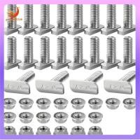 ราคา gaozuo523 th สกรูเข้าเล่ม หัวหกเหลี่ยม M8 40 ชิ้นสแตนเลส T Bolts สกรูหัวเหลี่ยมพร้อมหน้าแปลนสําหรับเรือนกระจก รุ่น Power (43280692402)