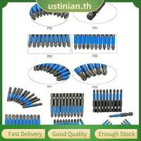 ราคา UTIA 10pcs 50 มม ลื่นไขควงบิตแม่เหล็กหัวเดียว PH1 PH2 PH3 PZ1 PZ2 PZ3 (50609214048)
