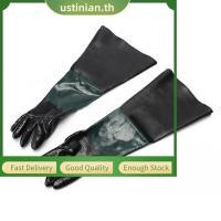 ราคา UTIA ถุงมือพ่นทราย 23 611 8 นิ้วถุงมือทํางานสําหรับตู้ Sandblaster Sand Blast (57509652113)