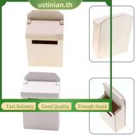 ราคา UTIA Miniature Blank Mail Box House Mini Mail Box โมเดลกล่องจดหมายแบบพลิกไม้ขนาดเล็ก (51559656559)